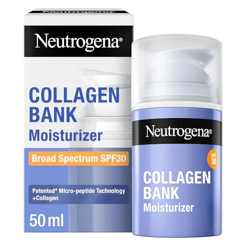 Limited-time offer: Neutrogena Collagen Bank Face Moisturising Cream SPF30 (1 x 50 ml), Collagen Preserved Anti-Ageing Sun Cream for Firmer Skin, Suitable for Face and Neck from 21.95 £ to 21.95 £ (save 0.00%)