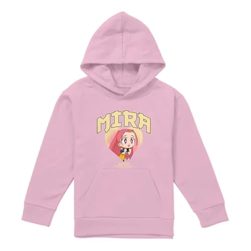 Limited-time offer: Kpop Demon Hunters Huntrix Mira Collegic Youth Kids Boy/Girls Pull-Over Hoodie T Shirt, Light Pink, 7-8 from 30.99 £ to 30.99 £ (save 0.00%)