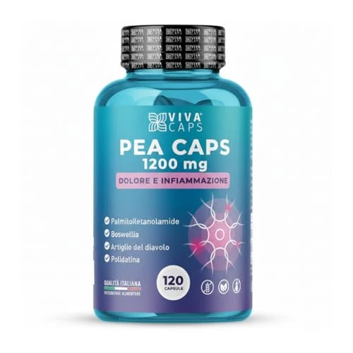 Offerta a tempo: Pea integratore 1200mg per dose giornaliera 120cps 3 al giorno per tensioni localizzate e articolazioni - 33% da 29.99 € a 19.97 €