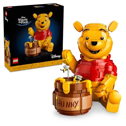 LEGO | Disney Winnie The Pooh - Kit de Maquetas para Adultos - Figura Articulada con Tarro de Miel, Minifigura de Colección y Figura de Ígor - Regalo Nostálgico para Mujeres y Hombres Fans - 43300