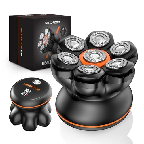 Limitiertes Angebot: MAXGROOM 7D Glatzenrasierer Zero Absolut, Elektrorasierer für Männer Haare 0 mm, Haarschneider ohne Shaver Haare, wasserdicht, kabellos mit LED-Display von 159.99 EUR auf 159.99 EUR (Spare 0%)