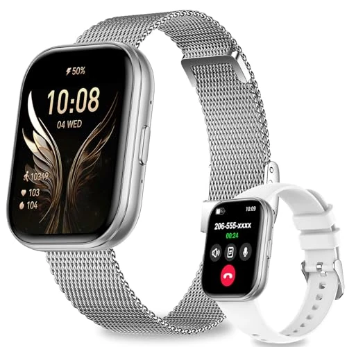 Oferta limitada: niolina Reloj Inteligente Mujer Hombres, Llamadas Bluetooth Smartwatch con Pantalla de 1,75“, Monitor de frecuencia cardíaca, 120 Modos Deportivos, hasta 10 días de autonomía de 39.99 EUR a 39.99 EUR (ahorro 0%)