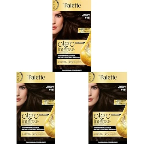 Offerta a tempo: Syoss by Palette Oleo Intense, 4-15 Castano Nocciola (Confezione da 3) - 19% da 24.57 € a 19.89 €
