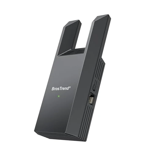 BrosTrend AC1200Mbps Universale Adattatore WiFi Ethernet con RJ45 Porta Gigabit, Dual Band 2.4 / 5GHz Ricevitore WiFi per Smart TV, Stampante, PlayStation, Xbox, DVR, Blu-Ray Player ecc. Bridge Wi-Fi