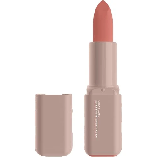 Maybelline New York Serum Lippenstift Matte, Pflegender Lippenstift für 8H Feuchtigkeit mit Hyaluronsäure & Ölen, Weiches Matt-Finish & Satte Farbe, Nr. 001 Crop Top, 4,5g