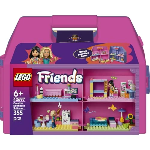 Oferta limitowana: LEGO Friends Kreatywna walizka z domkiem dla lalek 42697 | Przenośny domek do zabawy, zabawka do odgrywania ról, prezent dla dziewczynki i chłopca 6+, klocki dla dzieci, 355 elementów z 146.36 zł na 146.36 zł (oszczędź 0.00%)