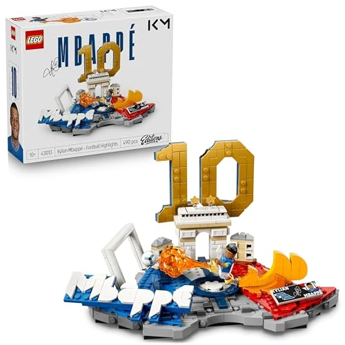 Offerta a tempo: LEGO Editions Kylian Mbappé – Football Highlights Toy - 3D Display Model Kit w/Collectible Minifigure - Kids' Room Decor - Gift for 10+ Year Old Boys, Girls & Adult Sports Fans - 43013 - 11% da 29.99 € a 26.73 €