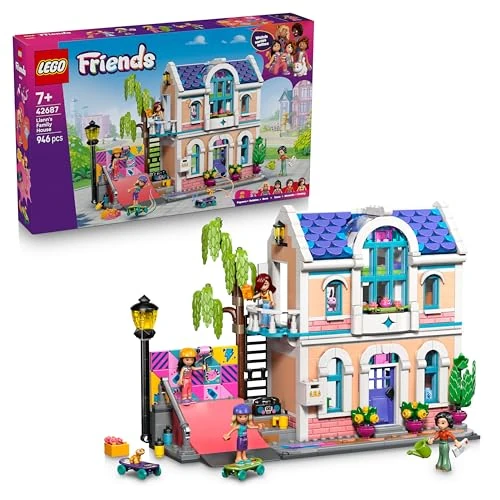 Oferta limitowana: LEGO Friends Dom rodzinny Liann, domek z kuchnią, sypialnią, balkonem, ogrodem i rampą, 4 minilaleczki i zwierzątka, zabawka dla dzieci, kreatywny prezent dla 7-latki, dla dziewczynki i chłopca 42687 z 225.99 zł na 225.99 zł (oszczędź 0