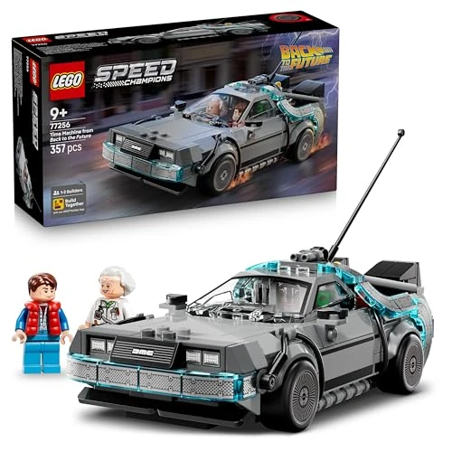 Offerta a tempo: LEGO Speed Champions Macchina del Tempo di Ritorno al Futuro Giocattolo - Kit Modellino di Auto con Minifigure di Doc Brown e Marty McFly - Regalo per Bambini, Bambine e Fan del Film da 9 Anni - 77256 - 11% da 27.99 € a 24.99 €