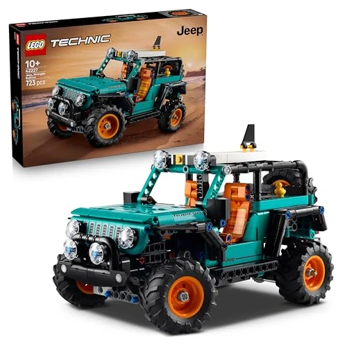 Offre limitée : LEGO Technic SUV Jeep Wrangler Rubicon - Jouet Voiture - Maquette de 4x4 avec Moteur V6, Direction & Suspension - Idée de Cadeau d'anniversaire STEM pour Garçon dès 10 Ans 42227 de 64.99 € à 54.99 € (15% de remise)