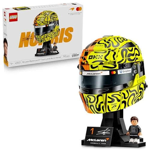 Offerta a tempo: LEGO Editions Casco di Lando Norris McLaren Mastercard F1 Team - Gadget F1 - Kit di Modellismo con Minifigure da Collezione - Regalo per Ragazzi da 14 anni in su e Adulti Fan dei Motorsport - 43023 - 23% da 89.99 € a 69.00 €