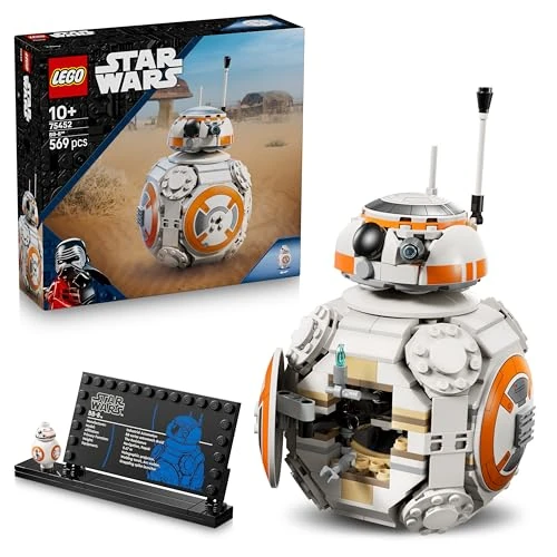 LEGO Star Wars 75452 Droïde Astromécano BB-8 - Maquette de Figurine de Droïde - Jouet de Construction avec Tête Pivotante & Roue - Décoration de Chambre - Cadeau pour Garçon, Fille & Fans dès 10 Ans
