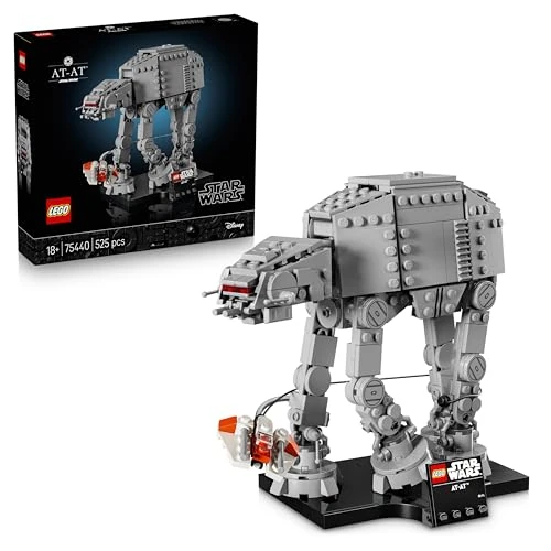 Offerta a tempo: LEGO Star Wars 75440 AT-AT Kit di Modellismo per Adulti - Modellino da Esposizione con Snowspeeder, Supporto e Targhetta - Decorazione Casa - Regalo da Collezione per i Fan de L'Impero Colpisce Ancora - 15% da 64.99 € a 55.24 €
