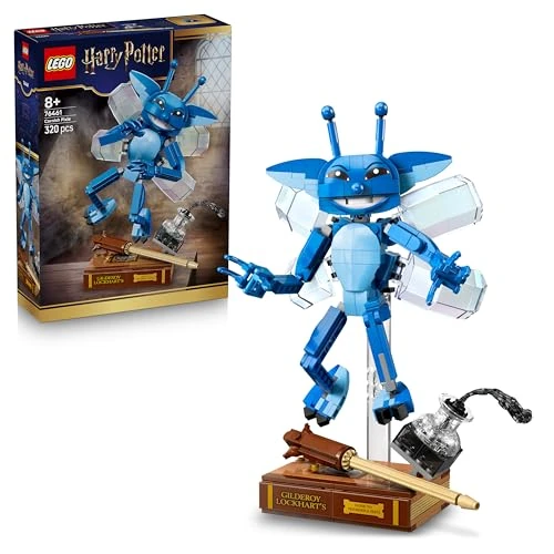 Offerta a tempo: LEGO Harry Potter Folletto della Cornovaglia Giocattolo - Action Figure Decorativa per Cameretta o Scrivania con Libro e Bacchetta di Gilderoy Lockhart - Regalo per Bambine e Bambini da 8 Anni - 76461 - 50% da 29.99 € a 15.00 €