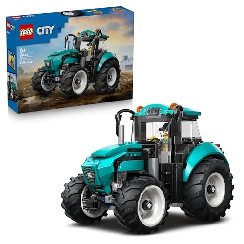 Offerta a tempo: LEGO City Tractor Toy - Farm Vehicle Model Building Kit with a Farmer Minifigure - Birthday Gift Idea for 6+ Year Old Boys and Engineering Fans - 60498 - 15% da 19.99 € a 16.99 €