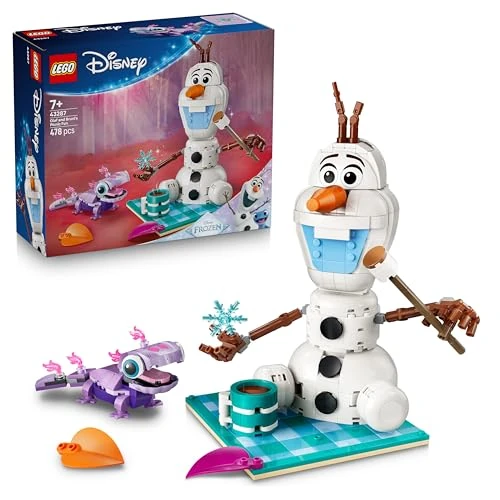 Offre limitée : LEGO ǀ Disney La Reine des Neiges Le Pique-Nique d’Olaf et Bruni - Jouet - Figurine de Bonhomme de Neige avec Couverture & Accessoires - Décoration de Chambre DIY - Cadeau Fille 7 Ans ou Fans 43287 de 37.99 € à 31.90 € (16% de remise)