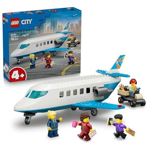 Offre limitée : LEGO City L’Avion de Tourisme - Jouet de Construction - Maquette de Jet avec 4 Minifigurines & Accessoires de Voyage - Jeu Éducatif - Idée de Cadeau d'anniversaire pour Garçon dès 4 Ans 60492 de 23.50 € à 20.99 € (11% de remise)