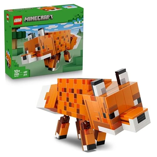 Offerta a tempo: LEGO Minecraft La Volpe Giocattolo - Puzzle Animale 3D con Accessori - Decorazione per la Gaming Room o per la Camera da Letto - Idea Regalo di Compleanno per Bambini, Bambine e Fan da 10 Anni - 21588 - 44% da 44.99 € a 24.99 €