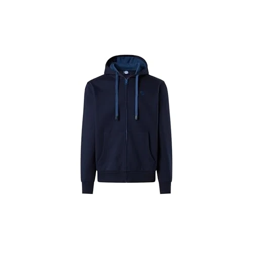 NORTH SAILS Sudadera Full Zip Hoodie 691085 Full Zip Hombre Algodón Azul, turquesa, L