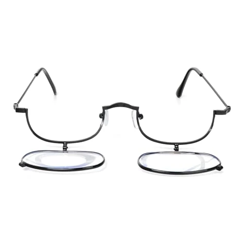 Zeitlich begrenztes Angebot: KoKoBin Lesebrille aus Metall für Make-up für Frauen Tragbarer rotierender Make-up-Spiegel, Schwarz von 10.28 € auf 10.28 € (0.00% Rabatt)