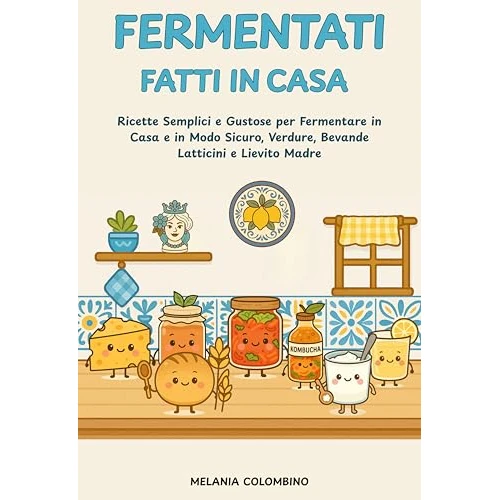 FERMENTATI FATTI IN CASA: Ricette Semplici e Gustose per Fermentare in casa e in modo Sicuro ,Bevande, Latticini e Lievito Madre (FATTO IN CASA CON AMORE Vol. 1) (Italian Edition)