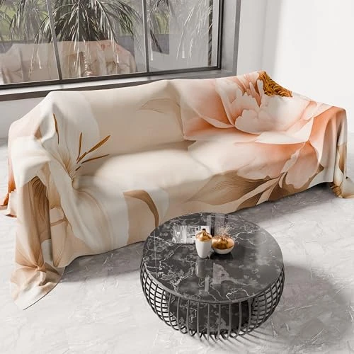 Zeitlich begrenztes Angebot: PETTI Artigiani Italiani - Sofadecke Überwurf aus Mikrofaser | Vielseitige Tagesdecke für Sofa, Bett und Tisch | Waschbarer Schutzüberwurf - Made in Italy - Blumenmuster 25 26-500x270 cm von 69.90 € auf 16.19 € (76.84% Rabatt)