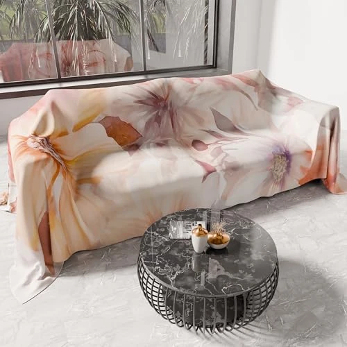 Offerta a tempo: PETTI Artigiani Italiani - Telo Arredo in Microfibra, Copritutto, Copridivano 500x270 cm, Fantasia Floreale 25 1 | Telo Protettivo Lavabile, Copriletto e Copritavolo Multiuso per Divani - 19% da 69.90 € a 56.63 €