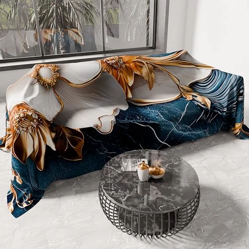 Oferta limitada: PETTI ARTIGIANI ITALIANI - Cubresofá Multiuso de Microfibra Antimanchas, Diseño 06 Floral 5, Lavable y Protector para Sofá, Colcha y Cubremesa – 400x270 cm - Made in Italy de 59.90 € a 59.90 € (ahorro 0.00%)
