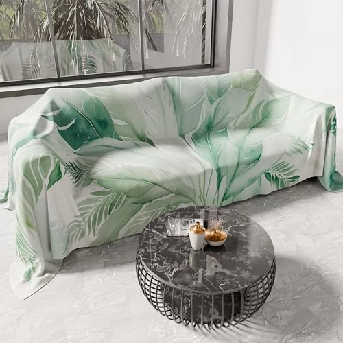 Oferta limitowana: PETTI Artigiani Italiani Pokrowiec na sofę z mikrofibry 500 x 270 cm, z wzorem palma szałwii, uniwersalny na sofę, narzuty i pokrowce na stół, zmywalny, ochronny pokrowiec z 427.73 zł na 427.73 zł (oszczędź 0.00%)