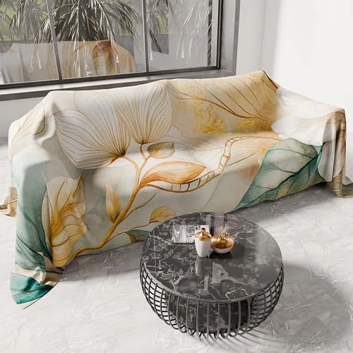 Offre limitée : PETTI Artigiani Italiani - Drap de Protection en Microfibre Multi-Usage Anti-Taches 500x270 cm, Housse de Canapé, Couvre Lit, Couverture de Canape, Floral 25 154, 100% Made in Italy de 69.90 € à 69.90 € (0.00% de remise)