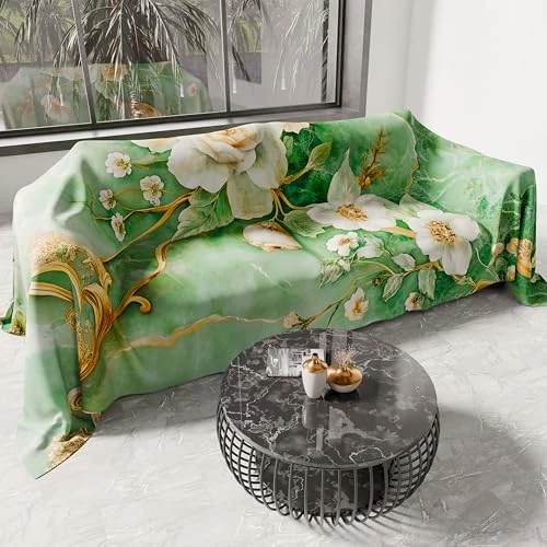 Zeitlich begrenztes Angebot: PETTI Artigiani Italiani - Sofadecke Überwurf aus Mikrofaser | Vielseitige Tagesdecke für Sofa, Bett und Tisch | Waschbarer Schutzüberwurf - Made in Italy - Blumenmuster 06 3-360x270 cm von 69.90 € auf 16.35 € (76.61% Rabatt)