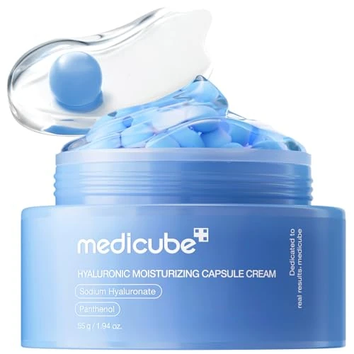 Offerta a tempo: medicube Capsule Cream with Hyaluronic Acid | 120H Lasting Hydration, Barrier Care, Calming Daily Facial Moisturizer For All Skin Types | Panthenol & Ceramides | Korean Skincare, 60ml - 30% da 20.79 € a 14.50 €