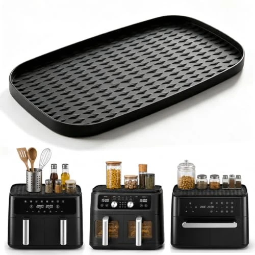 Offerta a tempo: VINATO Tappetino Silicone Accessori Friggitrice ad Aria,Ripiano Portaoggetti Compatibile con Ninja AF500EU AF400EU AF451EU,Tappetino per Ninja Foodi Max Dual Zone 9,5L-10,4L Antipolvere Facile Pulire - 0.00% da 10.99 € a 10.99 €