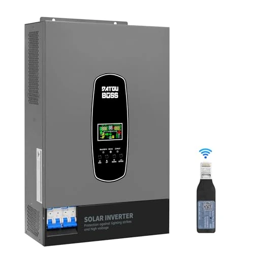 Oferta limitowana: DATOUBOSS 6200W Hybrydowy Falownik Solarny 48V, Czysta Sinusoida, PV do 8500W, Moc PV 6500W, Ochrona Przepięciowa, Start bez Baterii, Zintegrowany Regulator MPPT 120A, do Systemów Off-Grid z 1359.99 zł na 1359.99 zł (oszczędź 0.00%)