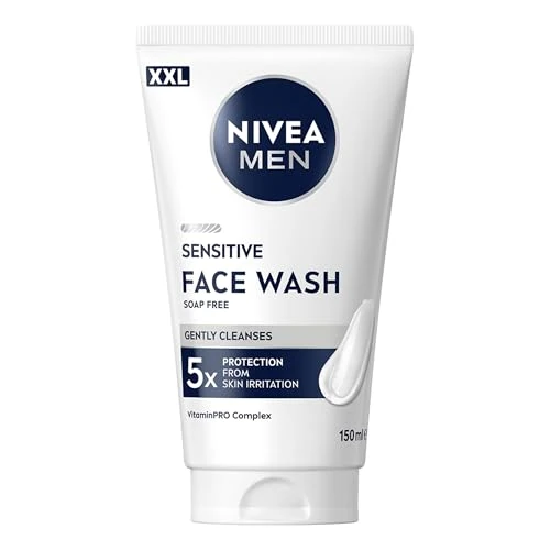 Zeitlich begrenztes Angebot: NIVEA MEN XXL Sensitive Face Wash, sanftes Reinigungsgel für empfindliche Männerhaut, beruhigende Gesichtsreinigung zur Linderung von Hautirritationen (150 ml) von 6.95 € auf 6.95 € (0.00% Rabatt)