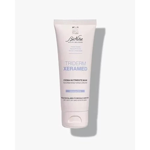 Offerta a tempo: BioNike Triderm Xeramed, Crema Mani Nutriente, per Pelle Secca e Screpolata, Ripristina il film idrolipidico cutaneo, 75ml - 42% da 7.25 € a 4.24 €