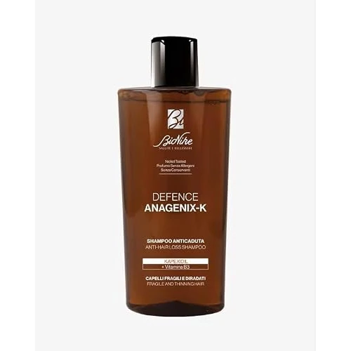 Offerta a tempo: BioNike Defence Anagenix-K, Shampoo Anticaduta, Contrasta la Caduta dei capelli e il Diradamento del cuoio capelluto, Uomo e Donna, 200 ml - 38% da 15.90 € a 9.85 €