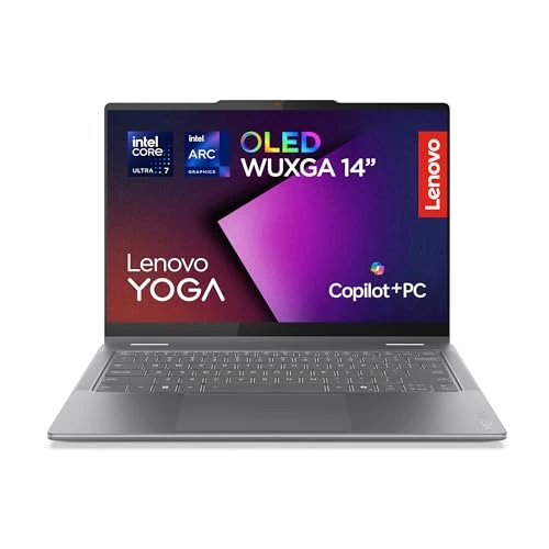 Offerta a tempo: Lenovo Yoga 7 (2 in 1) Notebook Copilot+ PC Convertibile Touch 14” OLED WUXGA (1920x1200), Intel Core Ultra 7 256V, RAM 16 GB, 512 GB SSD, 60 Hz, Windows 11 Home, WiFi 7 - Luna Grey - 23% da 1299.00 € a 999.00 €