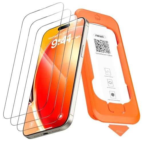 Tijdelijke aanbieding: NEW'C Screen Protector voor iPhone 15 Pro Max, Automatische Installatie van 11.89 € naar 11.89 € (0.00% korting)