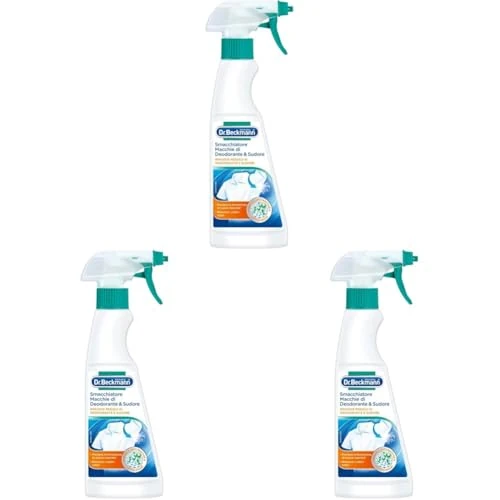 Dr. Beckmann Smacchiatore Macchie di Deodorante e Sudore | Lo smacchiatore specifico per eliminare macchie di deodorante e sudore | 250 ml (Confezione da 3)