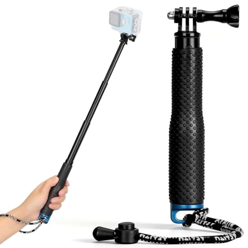 Offerta a tempo: VINATO 19–49 cm Bastone Selfie per GoPro, Selfie Stick Monopiede Fotografico Allungabile, Asta Telescopica per Action Cam, per GoPro Hero 12/11/10/9/8/7/6 AKASO DJI OSMO 3 Insta360 X3 Action Cameras - 0.00% da 10.99 € a 10.99 €