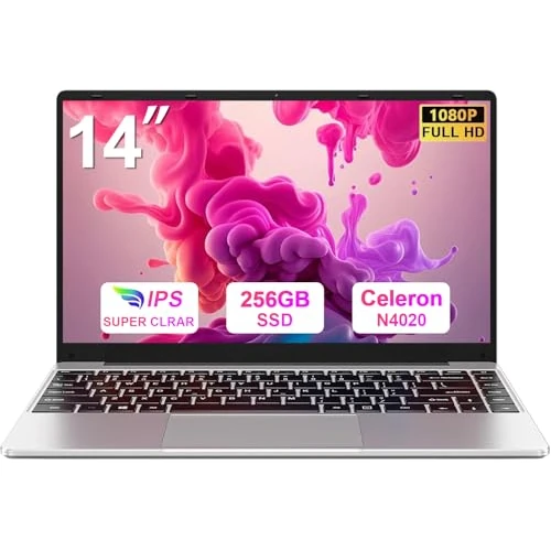 Offerta a tempo: bvate PC Portatile 14 pollici Notebook Win 11 upto 2.8 GHz 256 GB ROM Supporta l'espansione SSD 1TB Celeron N4020 2.4G+5G WiFi 4.2 USB HDMI Tastiera italiana membrana mouse senza fili-FXJ — 82% da 1299,99 € a 229,99 €