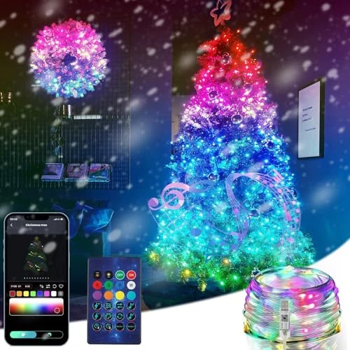 Oferta limitada: Frogetu 10m Guirnalda Luces LED Navidad Exterior IP65 RGB Control App Música USB Impermeable para Árbol Jardín Fiesta Decoración de 9.99 EUR a 5.99 EUR (ahorro 40%)