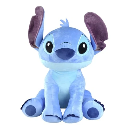 Offerta a tempo: Simba – Disney Stitch Peluche Gigante 60cm – Morbido Pupazzo da Abbracciare, Grande Formato per Bambini e Fan Disney, 6315870155, da 0 mesi - 13% da 66.76 € a 58.20 €