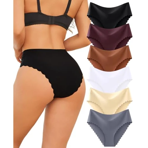 Zeitlich begrenztes Angebot: Sth Big Unterhosen Damen Nahtlos Hohe Taille Seamless Slips Nahtlose Unterwäsche Frauen High Waist Unterhose Ohne Naht Damen Mit Wellenkante Weiches Unsichtbarer Slip Mehrpack 6(M) von 14.99 € auf 14.99 € (0.00% Rabatt)