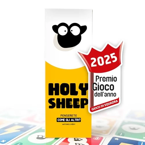 ATM Gaming Holy Sheep – Gioco da Tavolo per Famiglie e Amici – Indovina le Stesse Risposte dei Tuoi Compagni di Squadra! – Gioco Divertente e Veloce – Da 3 a 9 Giocatori – Italiano