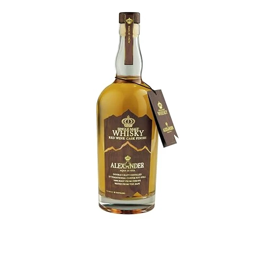 Limited offer: Alexander Single Malt Whisky Red Wine Cask Finish 40% - The Italian Whisky - 700ml from 35.00 EUR to 26.23 EUR (save 25%)