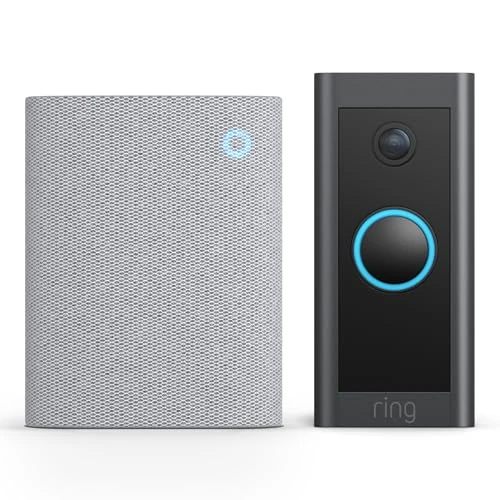 Offre limitée : Ring Sonnette vidéo filaire (Video Doorbell Wired) + Chime (3e gén.) | sonnette-caméra de surveillance, vidéo HD, raccordée (sonnette existante requise) | Essai de 30 jours à Ring Home de 94.98 € à 39.99 € (58% de remise)