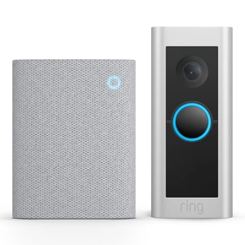 Offerta a tempo: Ring Videocitofono Pro cablato (Wired Video Doorbell Pro) + Chime (3ª gen.) | campanello con telecamera, video HD 1536p, video a figura intera, con cablaggio | Prova gratuita di 30 giorni di Ring Home - 62% da 264.98 € a 99.99 €