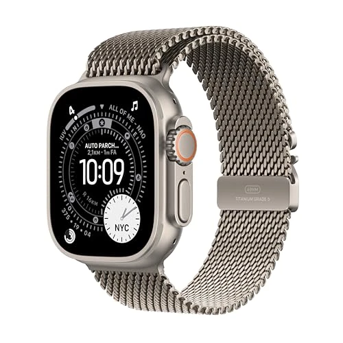 Offerta a tempo: Apple Watch Ultra 3 GPS + Cellular, Cassa 49 mm in titanio naturale con Loop in maglia milanese in titanio naturale - Large - 17% da 1029.00 € a 849.00 €